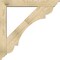 Ekena Millwork Olympic Traditional Rough Sawn Bracket w/ Offset Brace, Douglas Fir, 6"W x 38"D x 38"H BKT0604X38X38OLY01RDF - alternate 2
